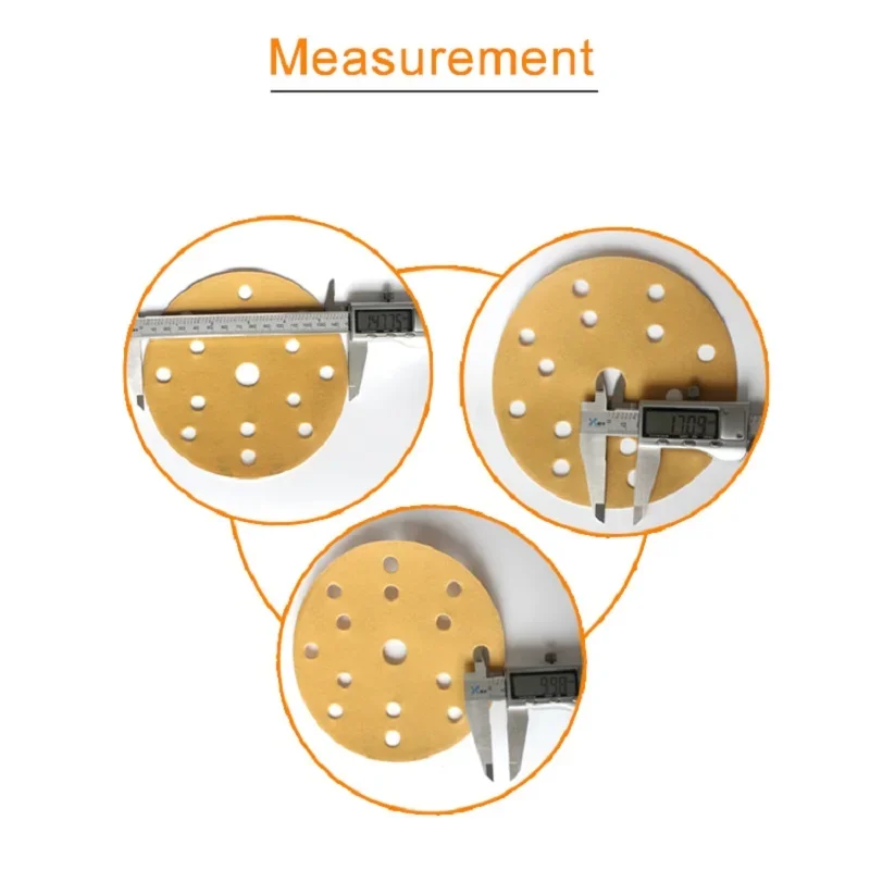 Sanding Disc 6 Inch 15 Holes Hook and Loop Sanding Disc 150MM Sandpaper Wet & Dry 60-2000 Grits Aluminum Oxide for Car Wood Auto Polishing