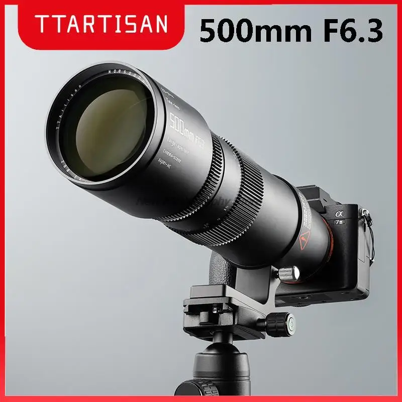 Ttartisan Camera Lente 500Mm F6.3 Full Frame Per Sony E Mount Canon Rf Nikon Z Leica L Ultra-Teleobiettivo