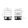 ES-07 Home Electric Food Steamer Multifunctional Steamer Pot Automatic Power-Of 3-Layer Large Capacity Seafood Steamer Cooker 4