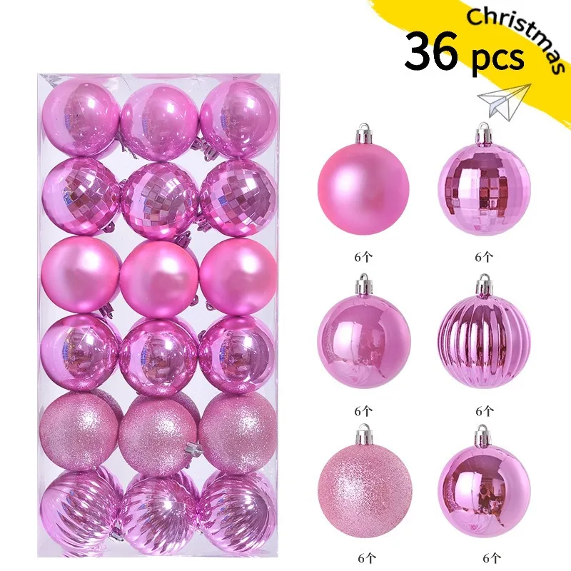 DAZZLEEX Set di 24 palline decorative per albero di Natale