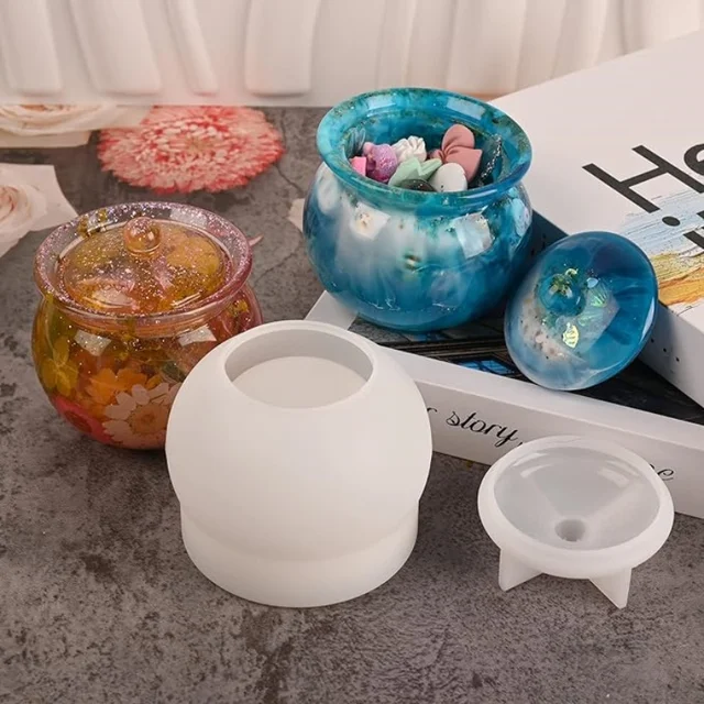 Resin Jar and Lid Mold 4