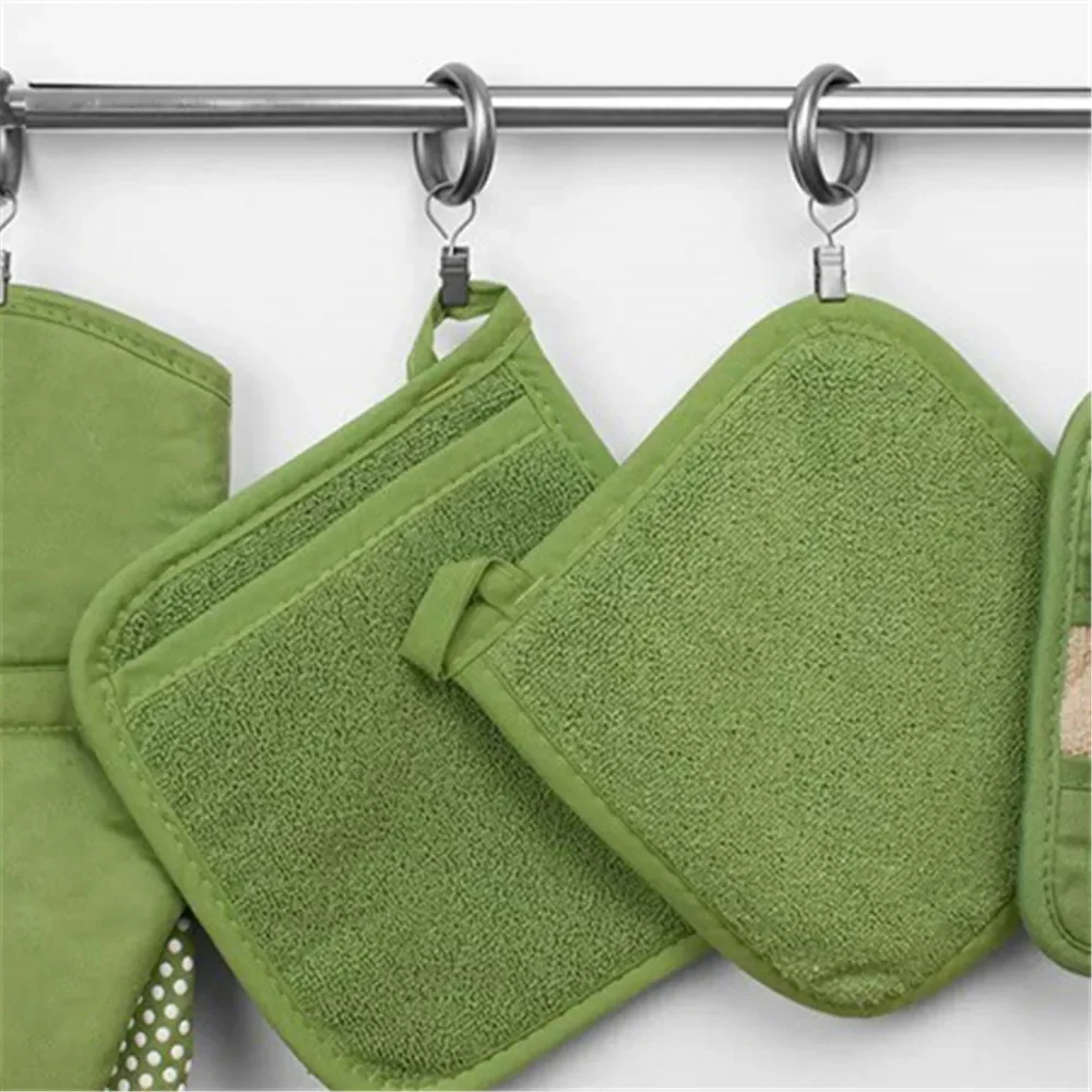 3 In 1 Pot Holders Insulation Glove Cotton Terry Microwave Gloves Potholder Mat Kitchen Gloves Oven Mitts Baking for Cooking BBQ silicone oven mitts,kitchen gloves,silicone oven gloves,cotton pot holders