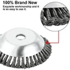 6Inch Steel Wire Wheel Brush Disc Garden Rotary Weed Brush Cutter Head Lawn Mower Universal Trimmer Head Steel Wire Wheel Brush 5