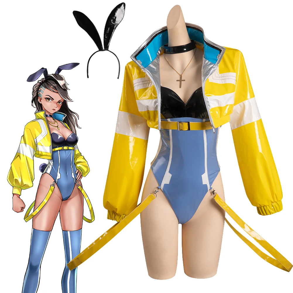 

David Bunny Girl Cosplay Sexy Women Costume Anime Edgerunners Fantasia Ladies Halloween Carnival Clothes For Disguise Role Play