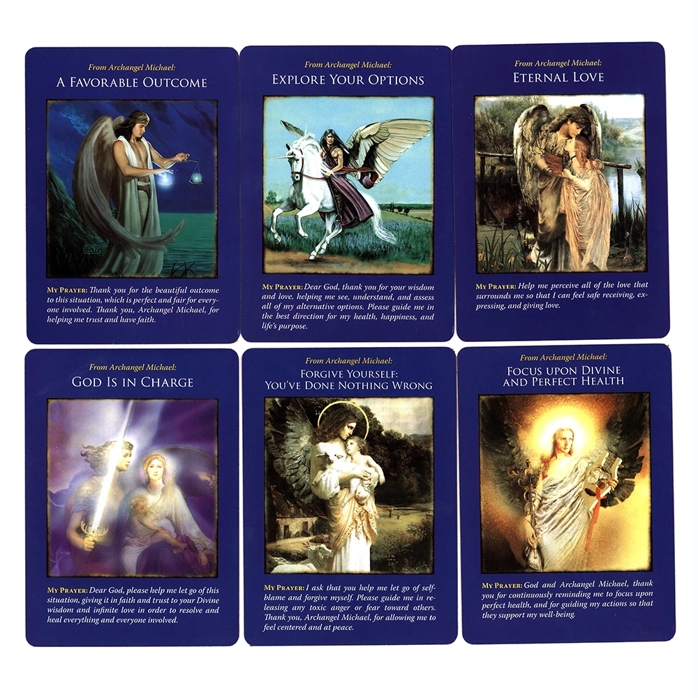 Tarot Deck Gold Archangel Michael Tarot Cards for Beginners Gold Oracle  Cards with Guidebook Tarot Deck with Meanings - AliExpress