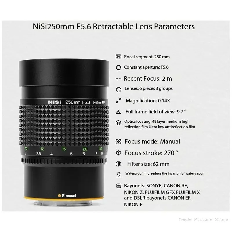 NiSi 250mm F5.6 Reflex MF(Hasselblad用) 61bUILqRQ8L._UF350,350_QL50_.jpg