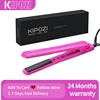 KIPOZI 1 Inch Hair Straightener Ceramic Flat Iron Adjustable Temp Straightens and Curls,180-450℉ Dual Voltage, Hot Pink 1