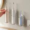 Wall Mount Electric Toothbrush Holder Space Saving Punch-Free Toothbrush Storage Rack Transparent Electric Toothbrush Base 1