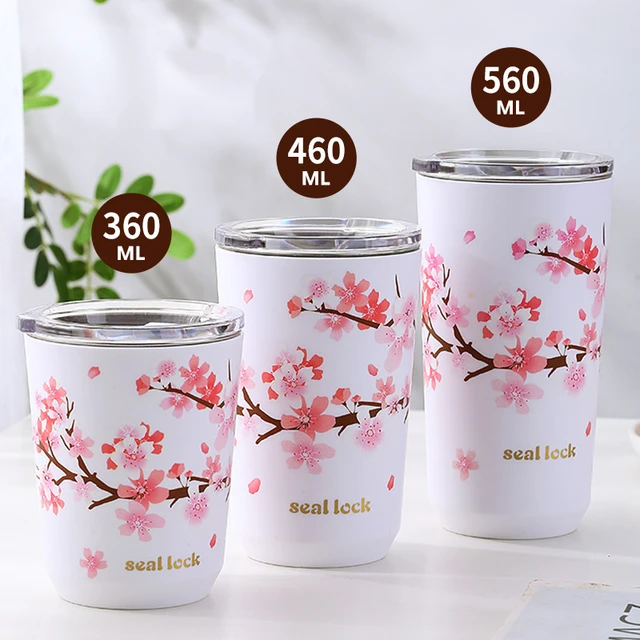 Japanese Style Sakura Cherry Blossom Portable Thermos/Cup/Mug Keep