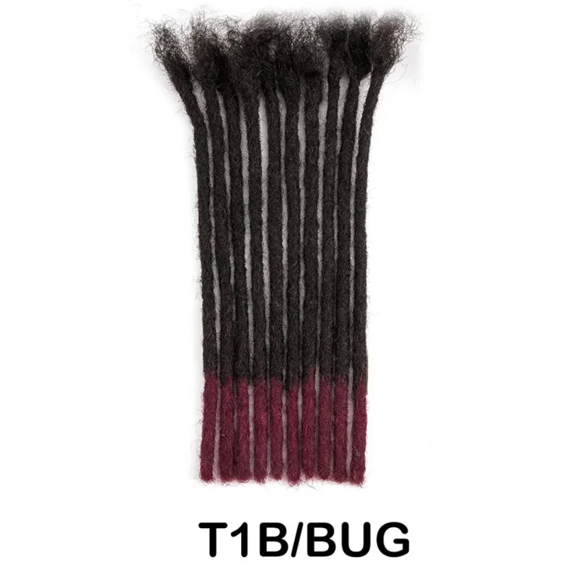 0.6cm locks Extensions Handmade Dreadlocks Human Hair Afro Dreadlocks Extensions Brazilian Real Human Hair For Women/Men 2