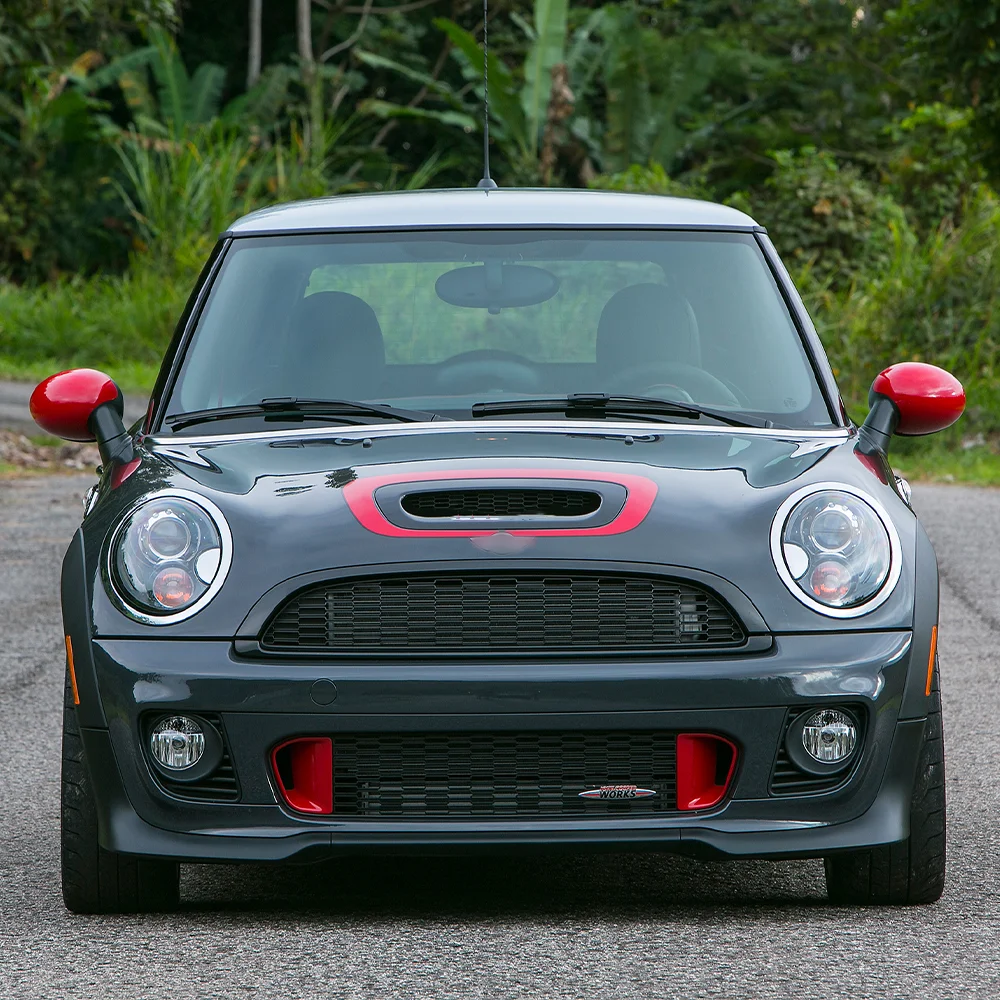 BMW 미니 쿠퍼 S & JCW R55 R56 R57 R58 R59 프론트 범퍼 인서트 그릴용 글로스 블랙 프론트 그릴 스트립 커버 트림