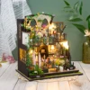 NEW DIY Wooden Miniature Model Kit Darcy Flower House Casa 3D Puzzle Dollhouse With Furniture Home Decor for Friends Gifts 1