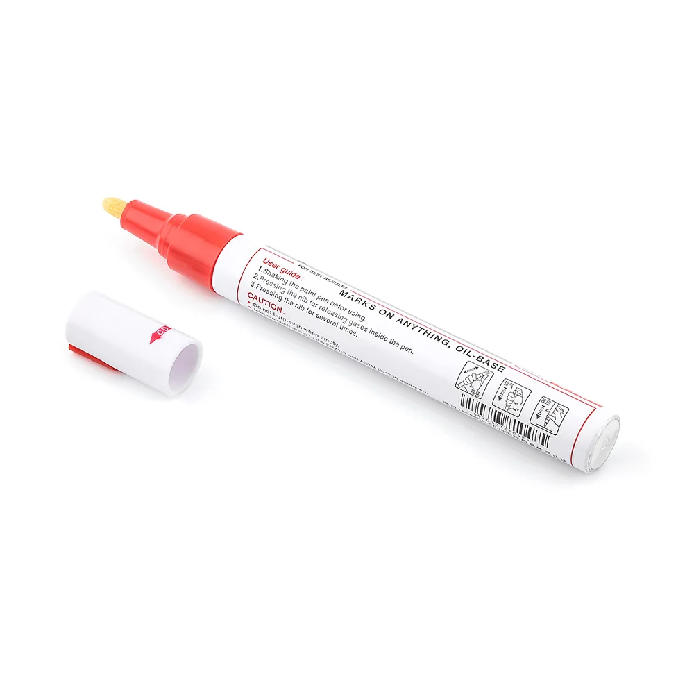 1 Piece Car Paint Pen Waterproof Car Wheel Tire Oily Painting Mark Pen Auto Rubber Tyre Tread CD Metal Permanent Paint Marker