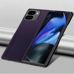 Custodia per telefono in pelle PU sottile e semplice, shockproof, pieghevole, con sensazione di pelle e protezione in PC bumper