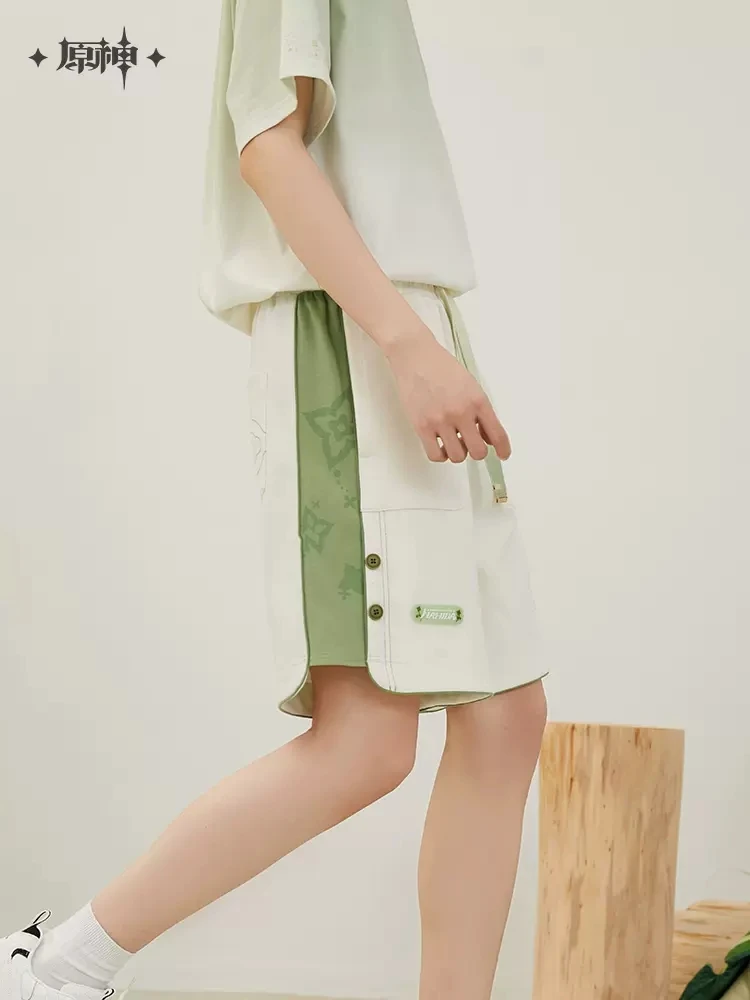 Pre Sale miHoYo Official Genshin Impact Anime Fashion Nahida Theme Impression Series 100% cotton shorts Birthday Gifts Cosplay