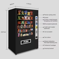 Distributeur automatique réfrigéré pour collations et boissons, pour articles de vente au détail 3