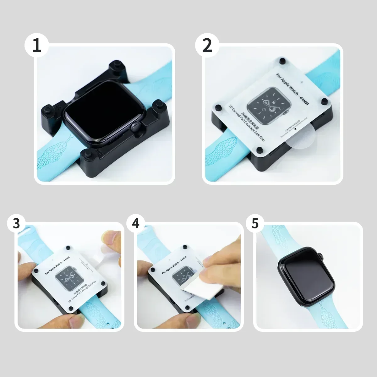 Universal Easy Install Screen Protector for Apple Watch - Durable Film for Various Sizes