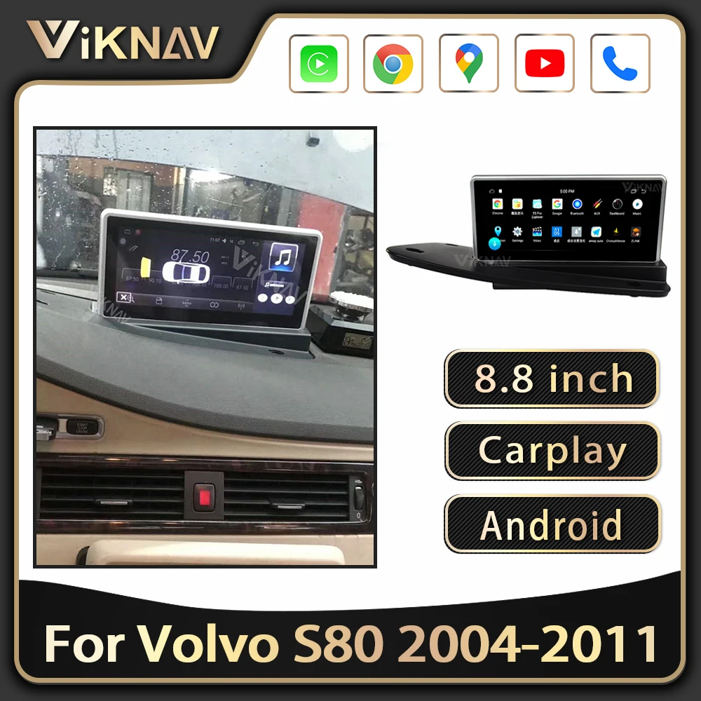 

Android Car Radio for Volvo S80 2004-2011 GPS Navigation multimedia Player Touch HD Screen Carplay Head Unit