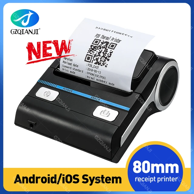 80mm Handheld Printer 8001 Portable Printer Mini Bluetooth Mobile WiFi  Thermal Receipt Printer Comaptible for Android Ios Windows POS Print -  China USB Printer, Desktop Printer