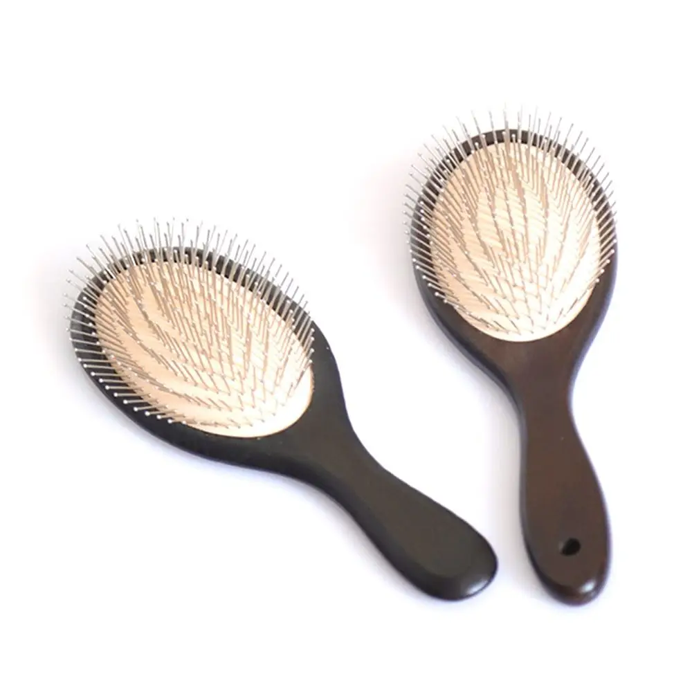 Hairbrush Head Massage Brush Wood Hair Brush Hair Combing Steel Hair Brush Hair Care With Steel Needle Scalp Airbag Hair brush 5