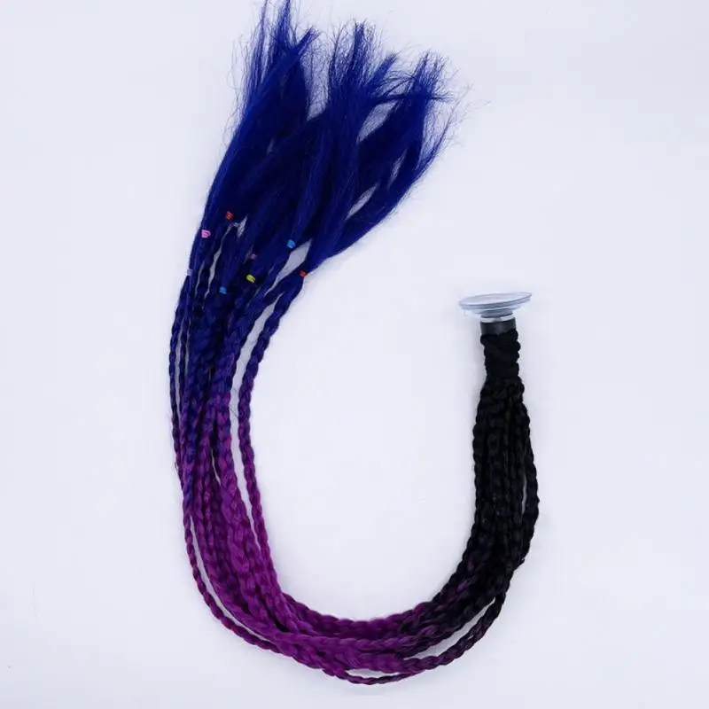 

3 цвета коса для мотоциклетного шлема коса косички для конского хвоста для женщин косички для мотоцикла косички для конского хвоста с присоской