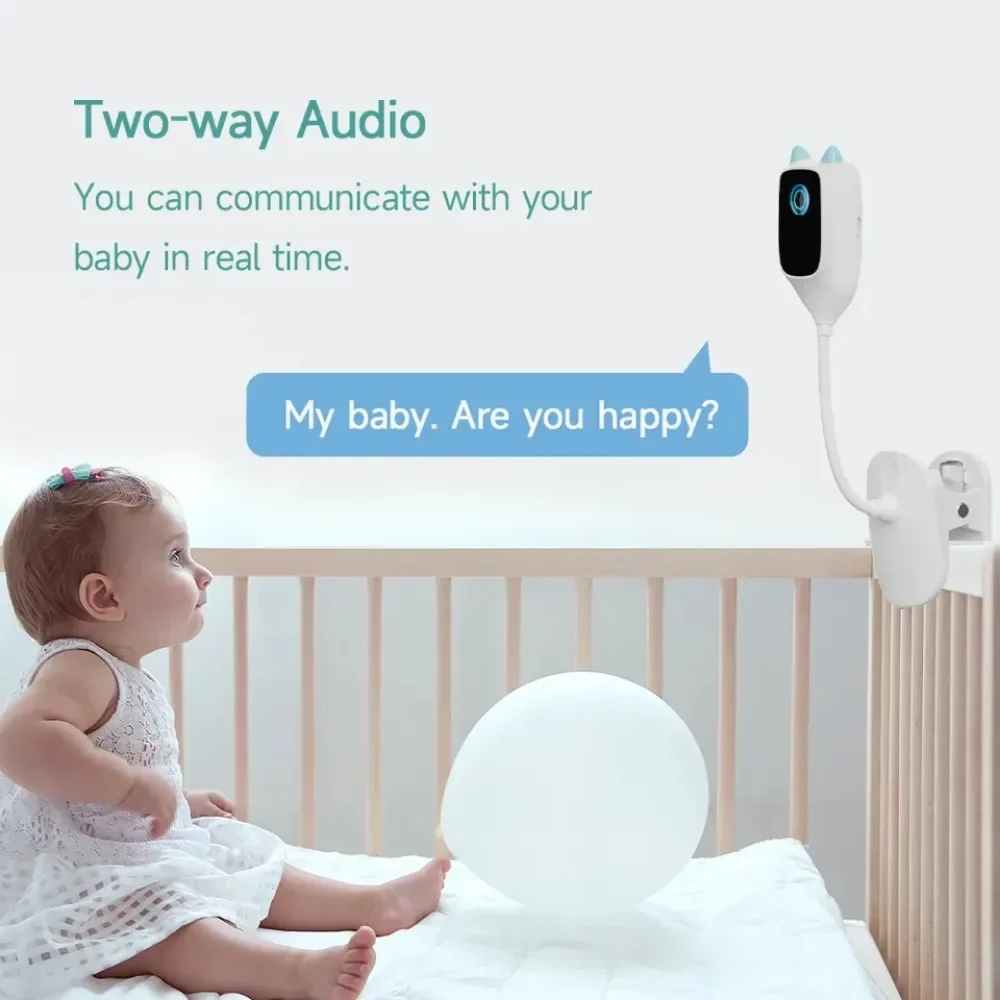 Smart Baby Monitor Camera 1080P HD Video Pixels 150&deg; Infrared Night Vision Cry Detection baby monitor