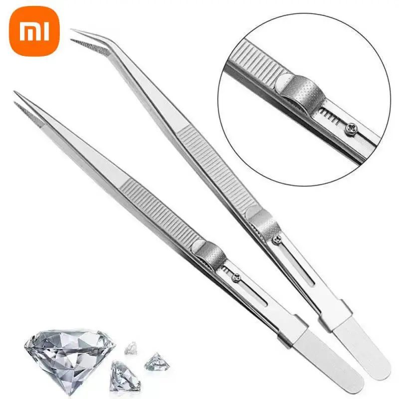 Xiaomi Stainless Steel Tweezers Multi-function High Quality Professional With Buckle Diamond Gem Jewelry Making Precision Tools