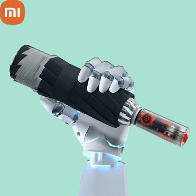 Xiaomi Mechanikus Átlátszó Fogantyú Automatikus Esernyő Biztonsági Elleni Visszapattanásgátló 10 Csont Összecsukható Férfi Nagy