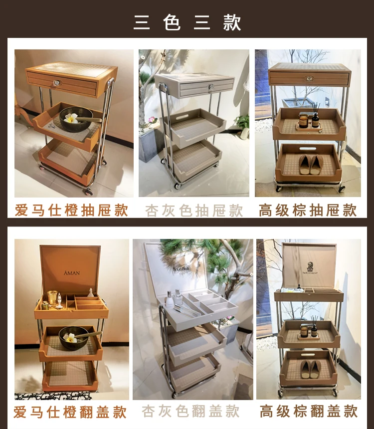 Description Picture 3 of itemTattoo Beauty Salon Trolley Utility Spa Cosmetic Rolling Salon Trolley Medical Luxury Carrito Auxiliar Salon Furniture BL50ST