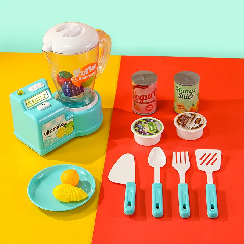 Kids Pretend Playset Toy Educational Learning Juicer machine Simulation Kitchen Home Appliances for Kids 3 Years & Up