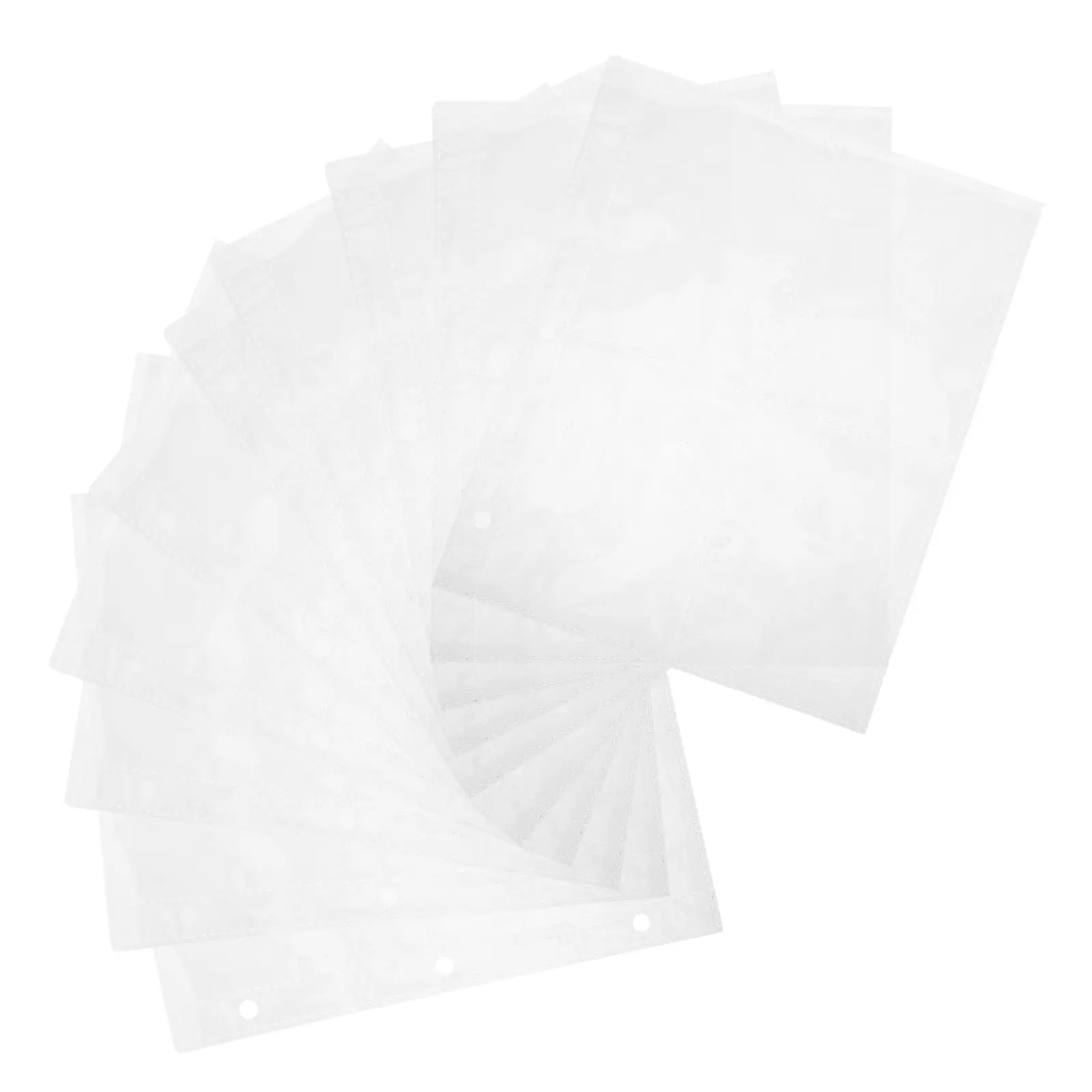 10Pcs 카드 바인더 내부 페이지 투명 플라스틱 리필 포켓 슬리브 트레이딩 카드 사진 보호대 스포츠 카드