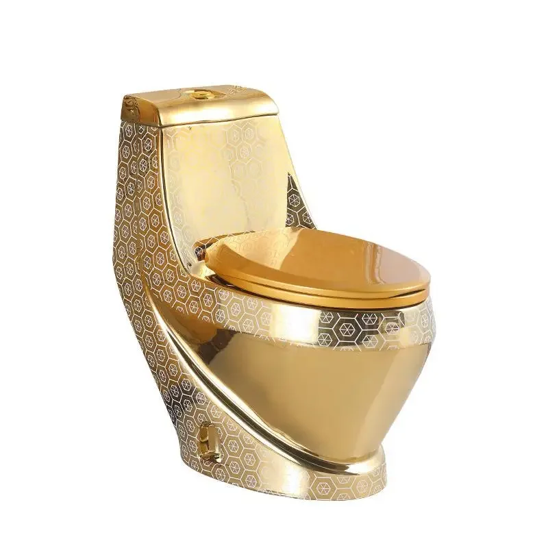 

European style new golden for bathroom, creative and personalized light luxury bathroom, hotel colored gold