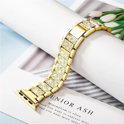 Elegant Diamond Bling Metal Strap Bracelet for S10 46mm (Gold 05)