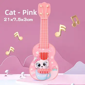 Chitarra per bambini Strumento musicale Ukulele Giocattoli musicali Montessori per bambini che imparano giocattoli educativi Regalo di compleanno di Natale
