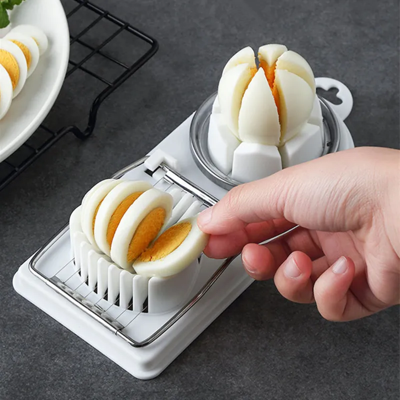 Egg Cutter Egg Slicer Kitchen Accessories Egg Cutter Shredder Stainless Steel Fruit Salad Cutter