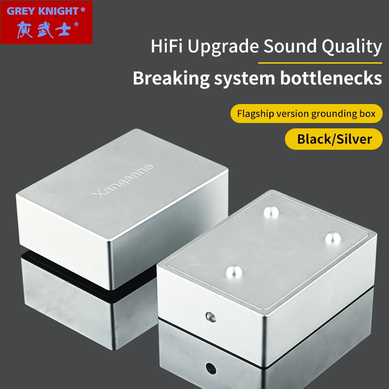 5 Ncc Argento Placcato Argento Puro Filo Di Messa A Terra Lega Di Alluminio Hifi Scatola Di Messa A Terra Altoparlante Riduzione Del Rumore Elettronic