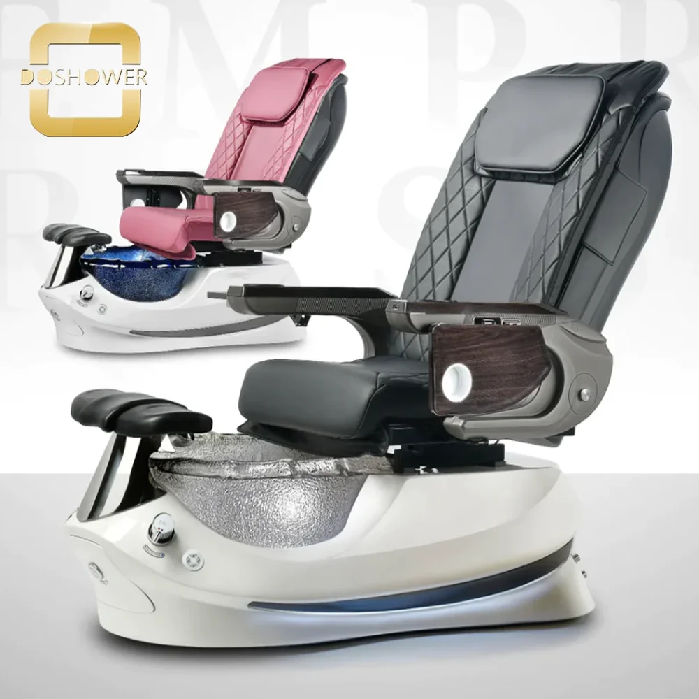 Crack-Resistant Resin Bowl Foot Spa Manufacture With Adjustable Footrest For Salon Furniture Quality Autofill Pedicure Spa