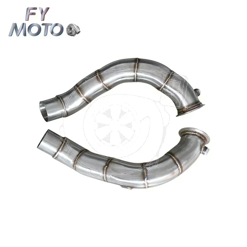 Exhaust Downpipe For BMW F10 M5 2012+ F13 M6 2012+ without cat 80MM S63 engine