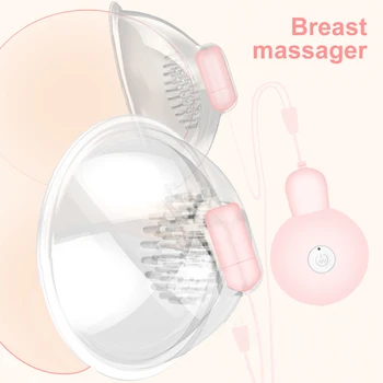 2pcs Sex Clitoris Stimulator Vibrator Nipple Sucker Breast Enlargement Brush Clit Vibrator Female Masturbator Adult Sex Products 2