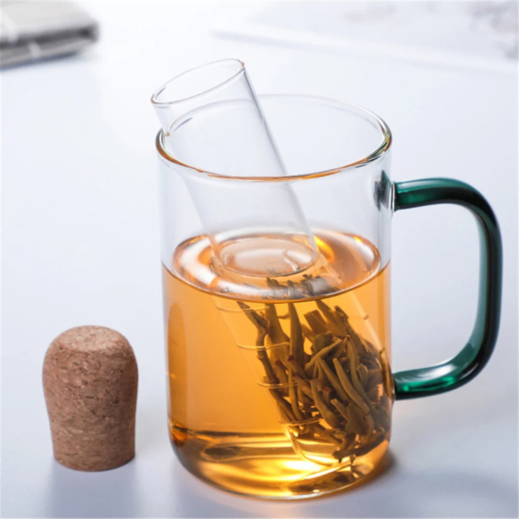 Creative Tea Infuser Teapot Test Tube Tea Strainer Herb Infuser Transparent Pipe Infusing Utensils Kitchen Accessories tea infuser tea strainer tea filter