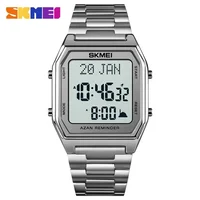 SKMEI 1763 Watch for Men Sport Waterproof Pilgrmage Qibla Direction Religious month day Hijri Calendar Digital Mens Wristwatches 1