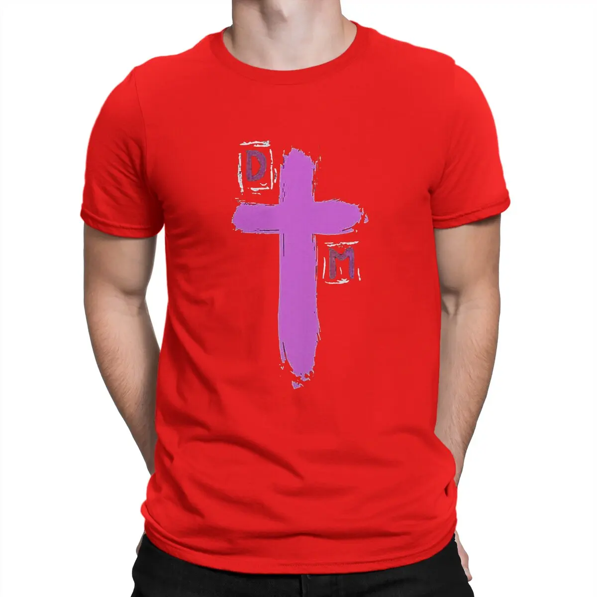 thumbnail image 1 of Camisetas Cross Men Depeche Cool Mode, camisetas novedosas de manga corta y cuello redondo, camisetas de algodón de verano, 1 of 7