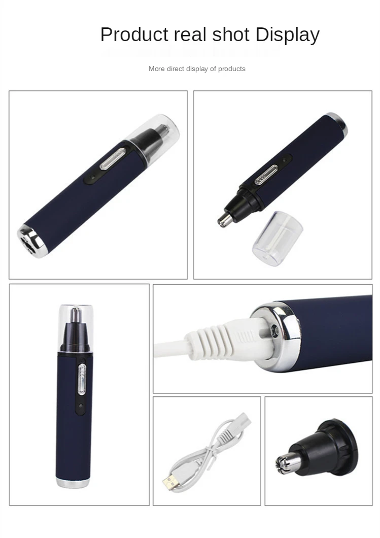 Ear Nose Hair Trimmer Men's Rechargeable Electric Shaver Trimmer Rechargeable Nose Hair Trimmer Electric Removal Clipper Razor