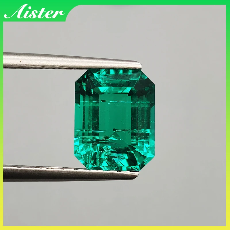 Émeraude Brute Colombienne Certifiée - Pierre Naturelle Verte Forme Carrée - 14 X 10.2 X 7.6 Mm