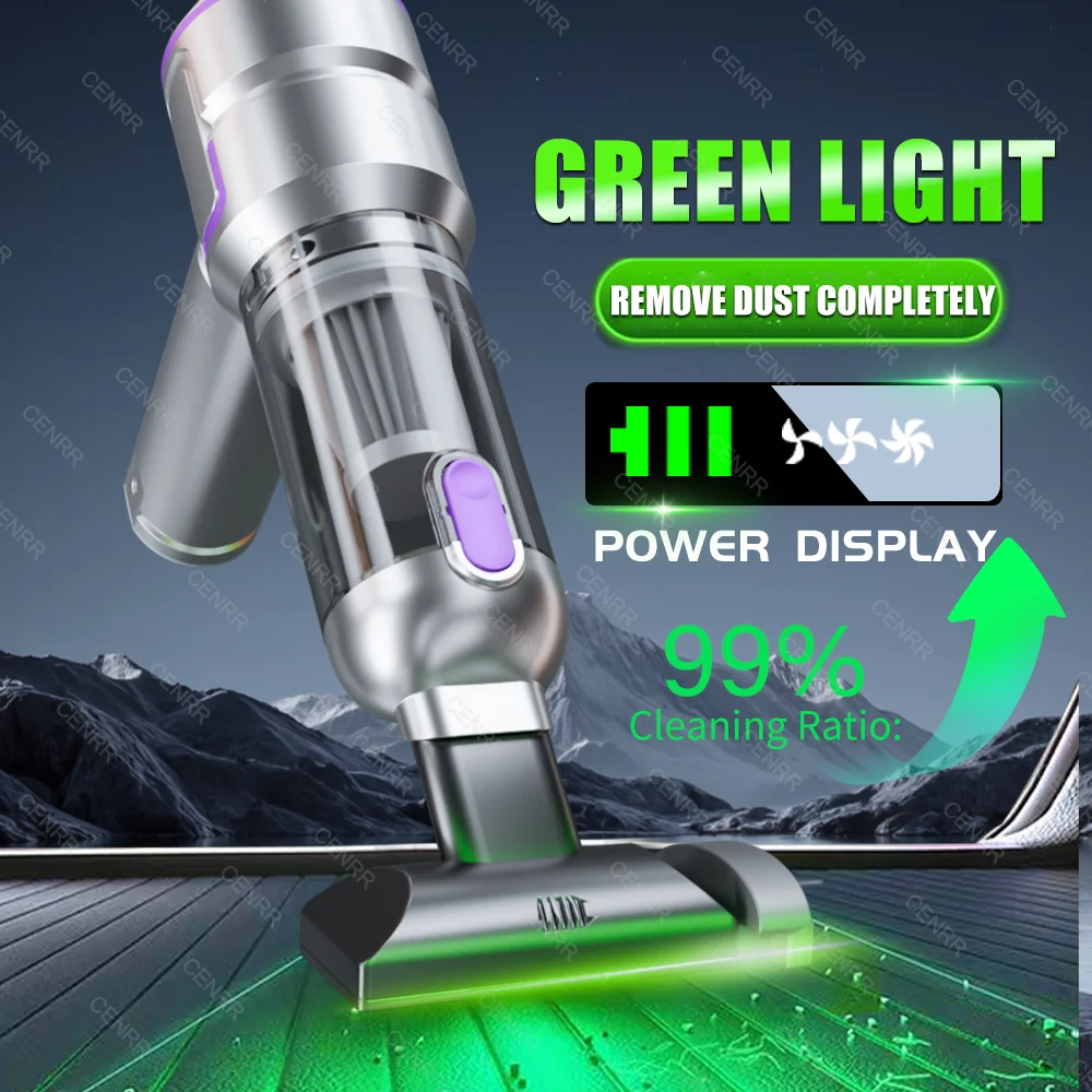 Mini Car Vacuum Cleaner 998000PA Cordless Powerful Portable Car Vacuum Cleaner for Home Handheld Blower Car Cleaner 5