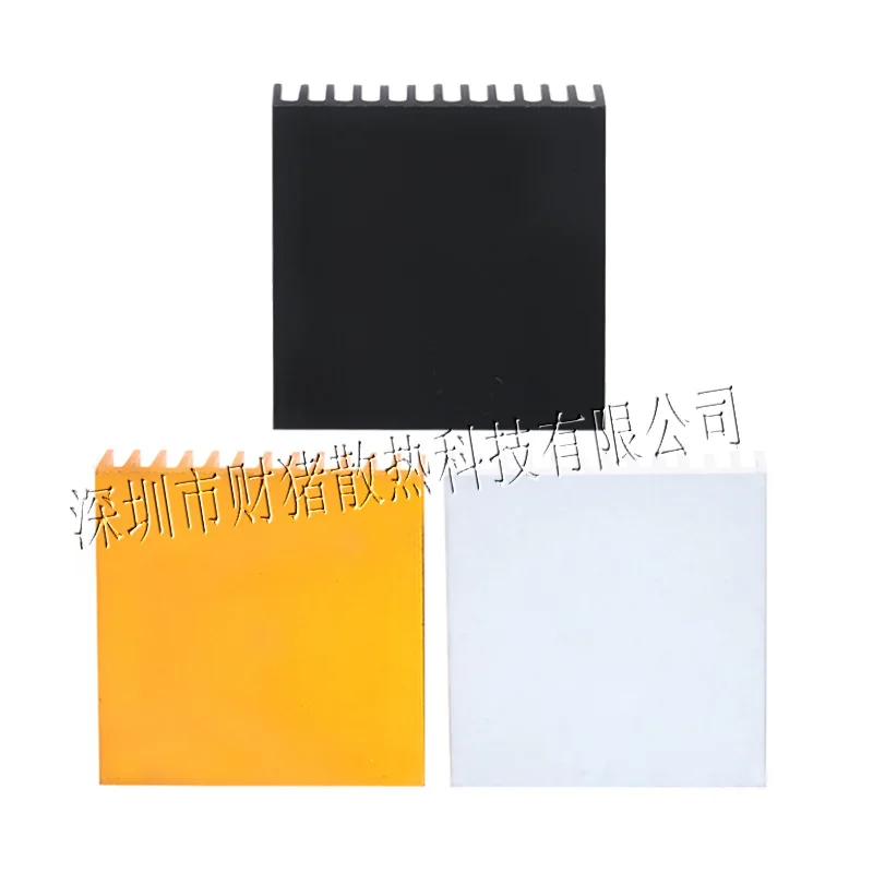 2pcs 40 * 40 * 11mm aluminum heat dissipation chip 4010 fan special radiator power amplifier radiator