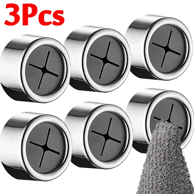 Towel Holder Adhesive Hook Wall Mounted Organizer 3/1Pcs Punch Free Towel Plug Holder Bathroom Organizer Rack Towels Storage Hook Wash Cloth Clip Kitchen Accessories
