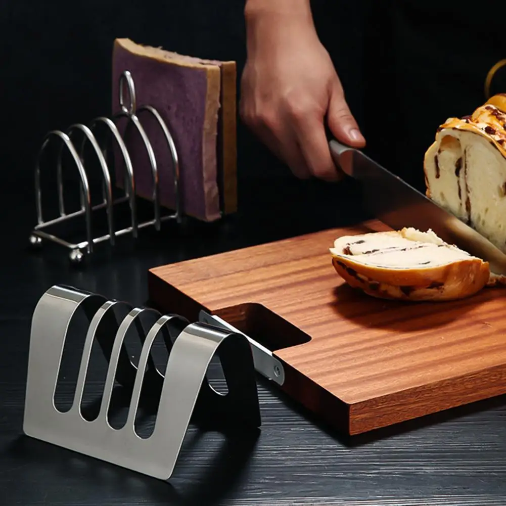 Bread loaf stand practical toast bread stand reusable rust-proof multiple slice capacity toast rack holder home