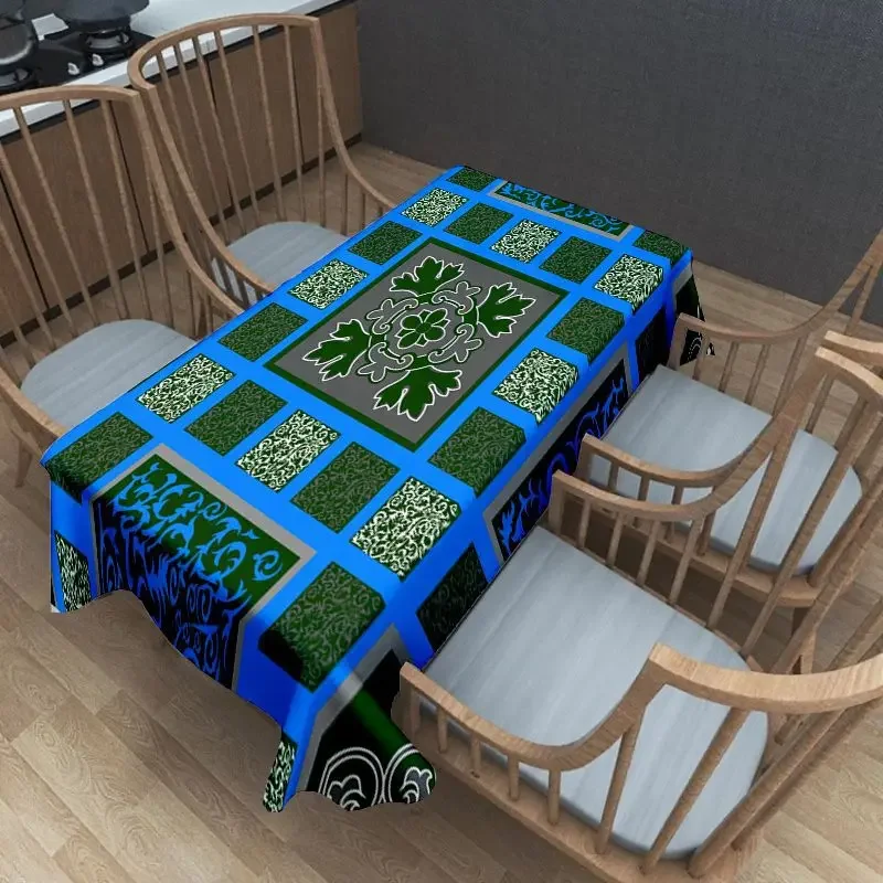 

2024 новая маслостойкая прямоугольная скатерть с принтом желтого цвета