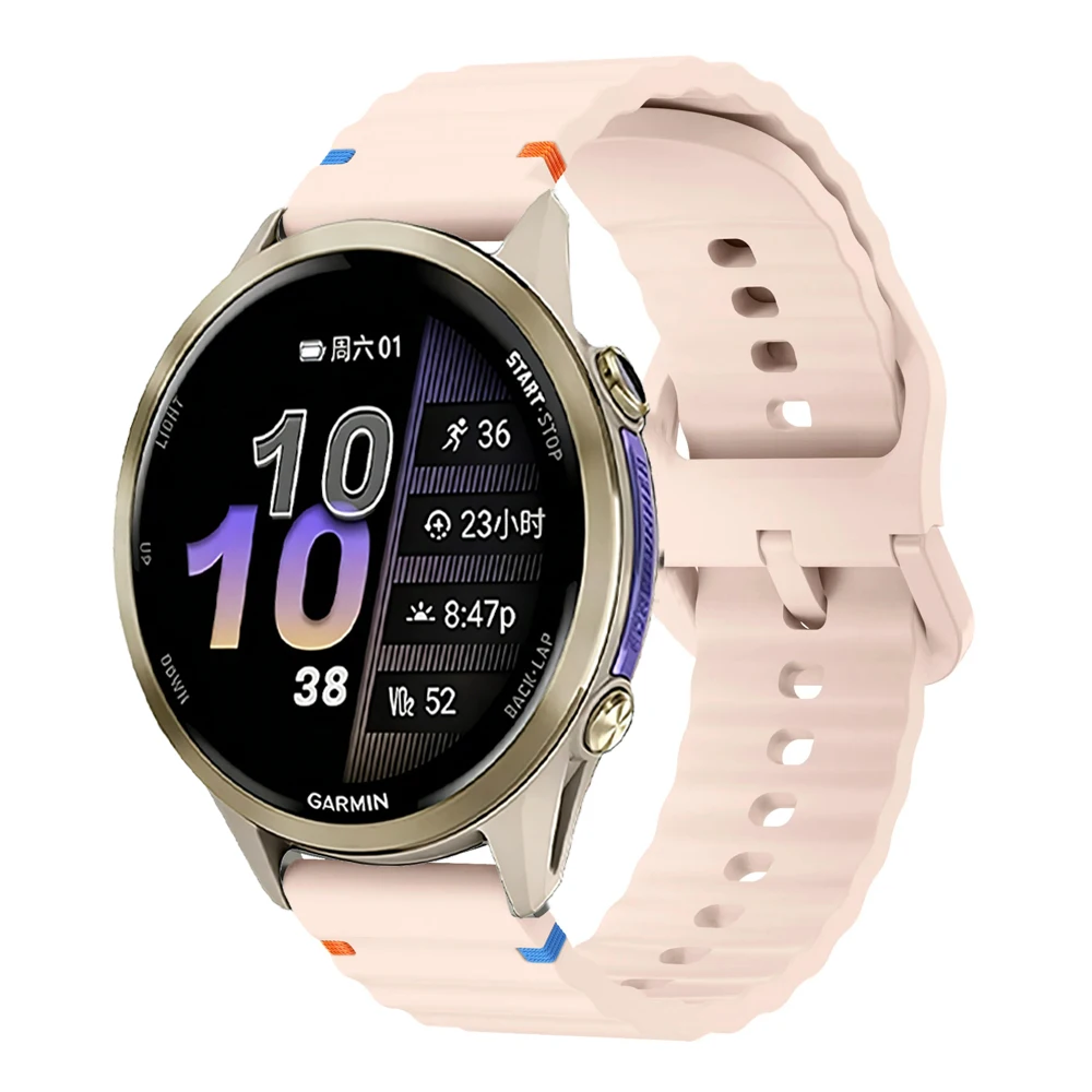 Versatile Silicone Strap Bracelet - Available in 18mm, 20mm, and 22mm Sizes